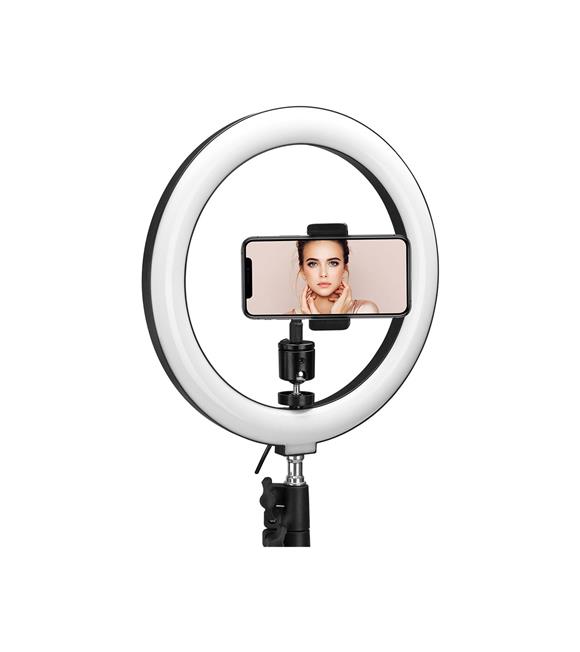 Asonic AS-SF200 10 inç 120 cm Tripodlu Telefon Tutuculu Youtuber & Makyaj Halka LED Işık