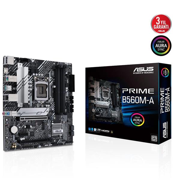 Asus Prime B560M-A B560 5000MHz DDR4 LGA1200 mATX Anakart