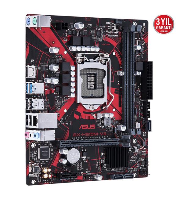 Asus EX-H510M-V3 11.Nesil LGA1200 64GB DDR4 Hdmi MicroATX Anakart