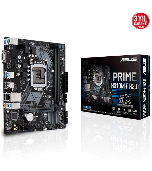 Asus Prime H310M-F R2.0 Intel H310 Soket 1151 DDR4 2666MHz uATX Anakart