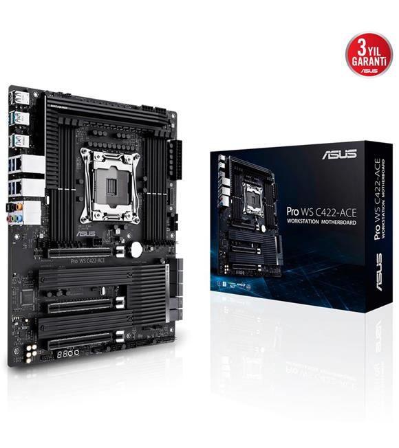 Asus Pro Ws C422-Ace Intel C422 2066 Soket Ddr4 512GB 2933MHz M.2 ATX Anakart