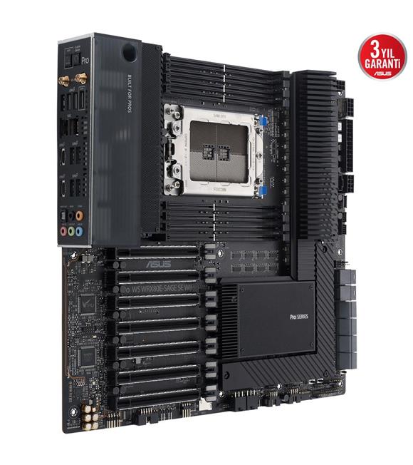 Asus Pro Ws WRX80E-Sage Se Wifi AMD WRX80 2048GB M2 Extended ATX Anakart