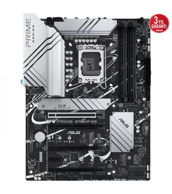 Asus Prime Z790-P Wi-Fi D4 Intel Z790 Soket 1700 DDR4 5333(OC)MHz ATX Gaming (Oyuncu) Anakart_1