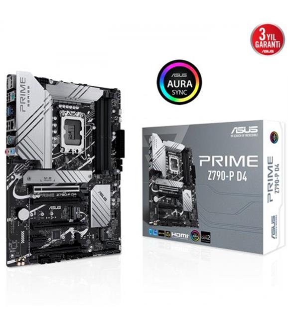 Asus Prime Z790-P Wi-Fi D4 Intel Z790 Soket 1700 DDR4 5333(OC)MHz ATX Gaming (Oyuncu) Anakart