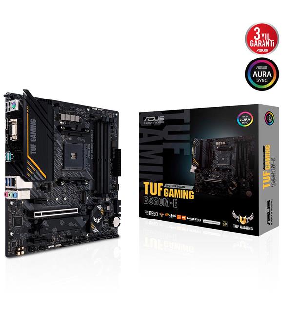 Asus TUF Gaming B550M-E AMD B550 Soket AM4 DDR4 4600(OC)MHz mATX Anakart