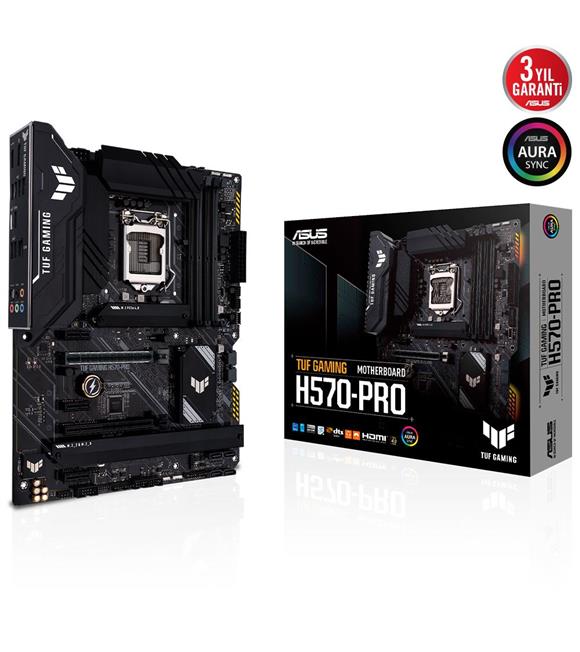Asus Tuf Gaming H570-Pro Intel LGA1200 11.Nesil DDR4 128GB 5000MHz M.2 Dp-Hdmi ATX Anakart
