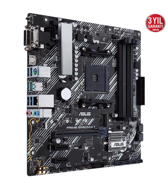 Asus Prime B450M-A II BIOS FlashBack Amd B450 Socket Am4 Ryzen™ Ddr4 4400Mhz(O.C.) M.2 Anakart