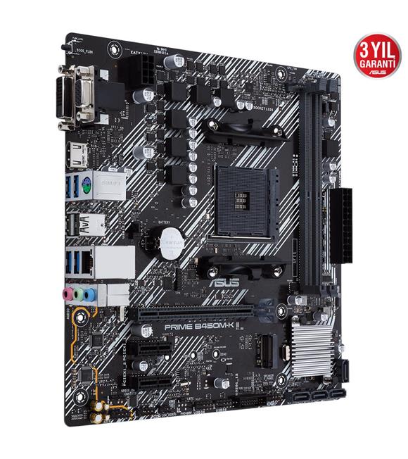 Asus Prime B450M-K II Ddr4 BIOS Flash Back Am4 Anakart_1