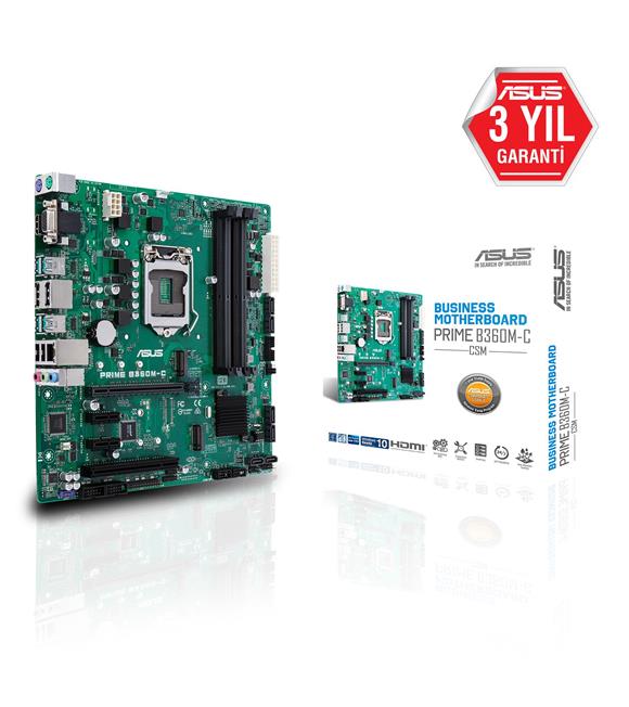 Asus B360M-C-Csm Prime 2133Mhz-2666Mhz(Oc) 1151P V Anakart