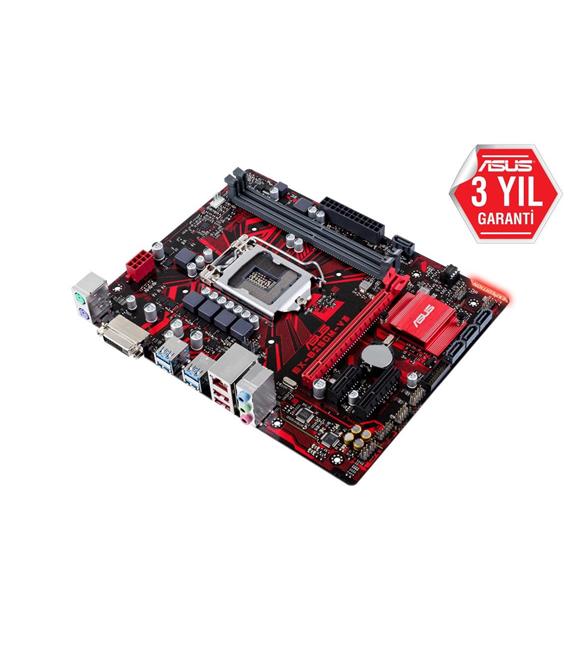 Asus Intel EX-B250M-V3-C-Sı Lga1151 Ddr4 Ses Glan Dvı-D Usb3.1 Matx Anakart Kutusuz