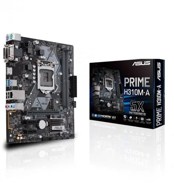 Asus Prime H310M-A Lga1151P8 Ddr4 Ses+Glan Hdmı-D Anakart