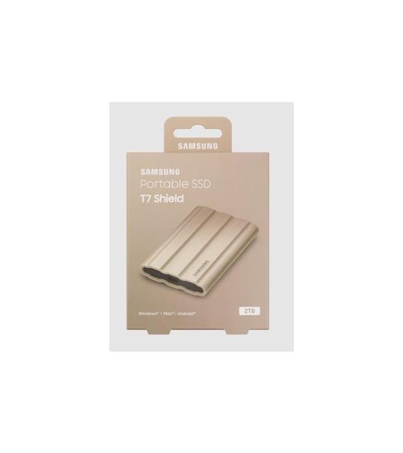 Samsung 2TB T7 Shield Usb 3.2 (Okuma 1050MB - Yazma 1000MB) Bej Taşınabilir SSD Disk MU-PE2T0K-WW