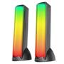 Mikado MD-183 2.0 3W-2 Bluetooth Siyah RGB Aydınlatmalı USB + 3.5mm USB 5V Speaker Hoparlör