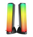 Mikado MD-183 2.0 3W-2 Bluetooth Siyah RGB Aydınlatmalı USB + 3.5mm USB 5V Speaker Hoparlör_1)
