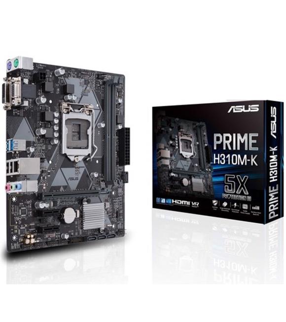 Asus Prime H310M-K R2.0 Intel H310 Lga1151 Ddr4 2666 Dv Anakart