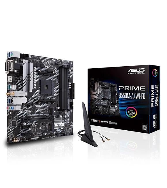 Asus Prime B550M-A (WI-FI) AMD AM4 3.Nesil DDR4 VGA DVI HDMI Anakart