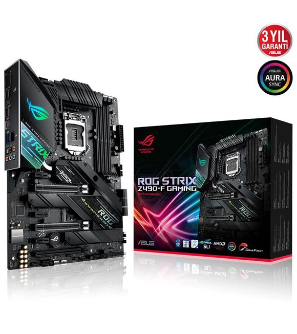 Asus Rog Strix Z490-F Gaming 10.Nesil Intel 4600 MHz DDR4 1200 Pin ATX Anakart