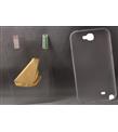 Elba Samsung Note2 Pembe Silikon Arka Kapak+Kalem TemizlemeBezi
