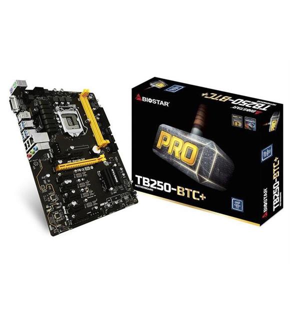 Biostar TB250-BTC+ 8 Ekran Kartı Girişli Intel LGA1151P DDR4 ATX Mining Anakart