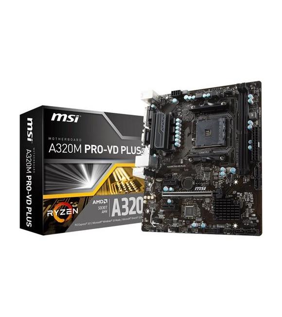 Msi A320M Pro-Vd Plus Amd A320 1866Mhz Ddr4 Soket Am4 Matx Anakart (A320M Pro-Vd Plus) Anakart