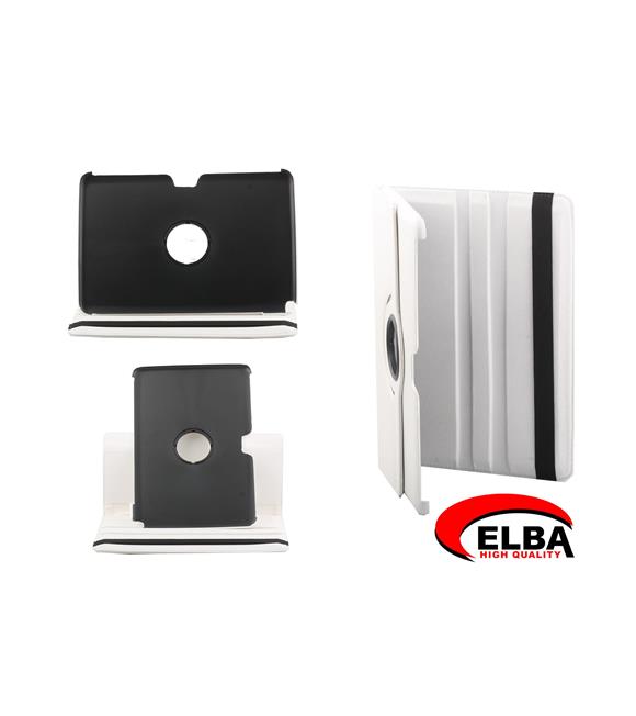 Elba Samsung Tab2 P3100 Renkli Kılıf 360 Derece Dönebilen (Kırmızı-Siyah-Beyaz) Tablet Aksesuarları