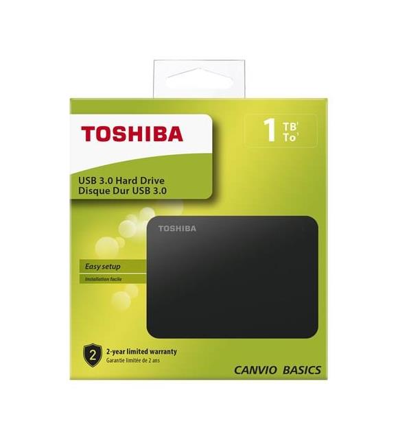 Toshiba 1TB Canvio Basic 2.5" Siyah Taşınabilir Disk HDTB410EK3AA_1