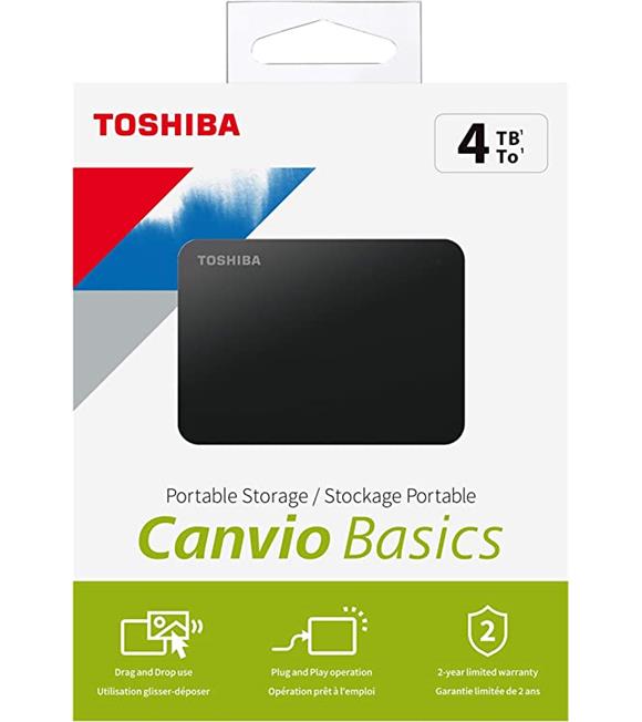 Toshiba 4TB Canvio Basic 2.5" Siyah Taşınabilir Disk HDTB440EK3CA_3