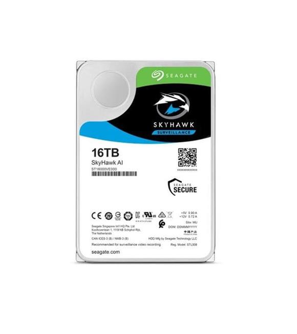 Seagate 16TB SkyHawk 3.5"  7200RPM SST16000VE002 7-24 Harddisk (İthalat)