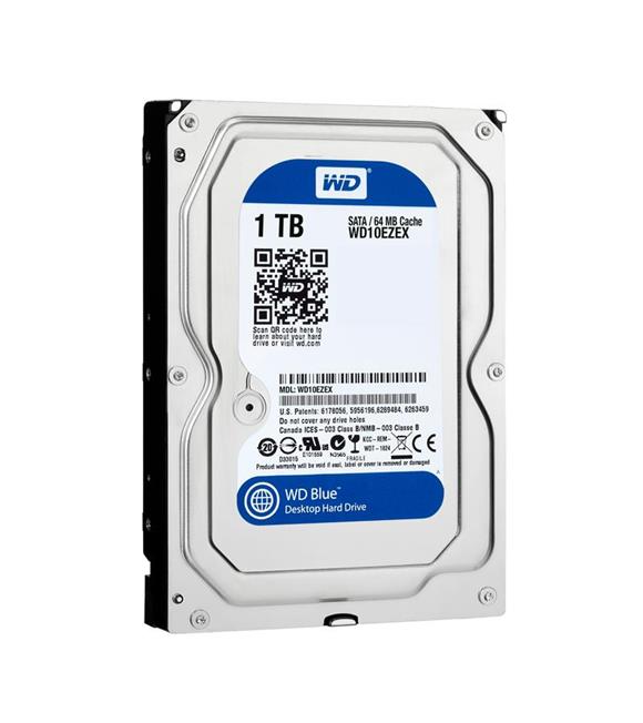 Wd 1Tb Blue 3,5" 64Mb 7200Rpm WD10EZEX Harddisk