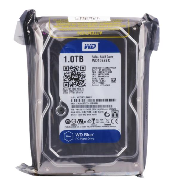 Wd 1Tb Blue 3,5" 64Mb 7200Rpm WD10EZEX Harddisk_1