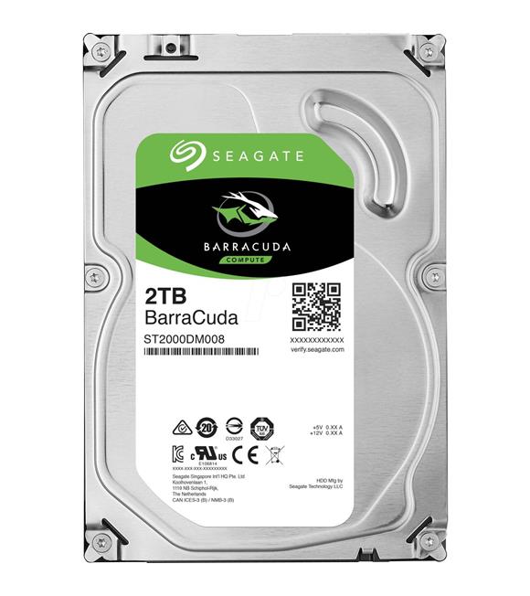 Seagate 2Tb Barracuda 3,5" 256Mb 7200 St2000Dm008 Harddisk (Resmi Distiribitör Ürünü)