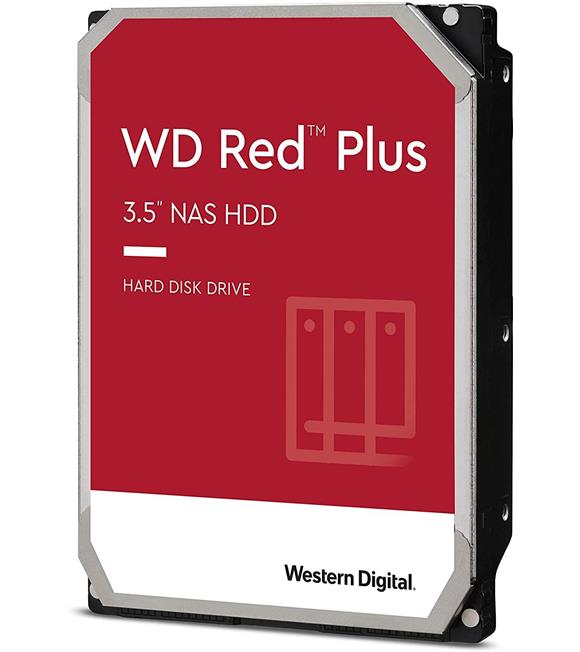 Wd 6TB WD Red Plus NAS Internal Hard Drive HDD - 5640 RPM, SATA 128 MB WD60EFZX Harddisk