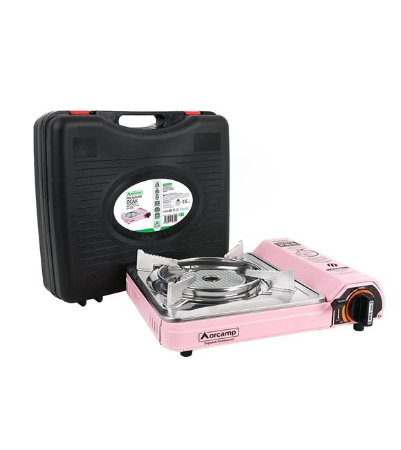 Orcamp Portatif Ocak Seramik Brülörlü Pembe CK-508