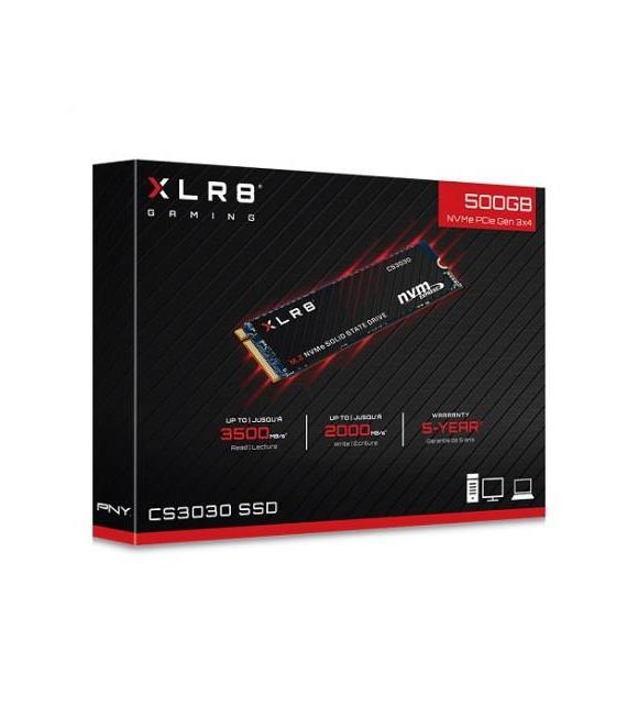 Pny 500GB XLR8 CS3030 3500-2000 NVMe PCIe M.2 SSD Harddisk