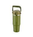 Shotay ST-8168 Çift Kullanım Pipetli/Rahat İçim Yeşil 900ml Çelik Termos