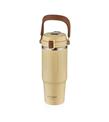 Shotay ST-8168 Çift Kullanım Pipetli/Rahat İçim Beyaz 900ml Çelik Termos