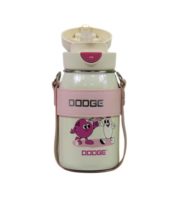 Dodge DB-24502 Çift Kullanım Pipetli/Rahat İçim Beyaz 520ml Çelik Matara