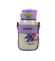 Dodge DB-24502 Çift Kullanım Pipetli/Rahat İçim Mor 520ml Çelik Matara
