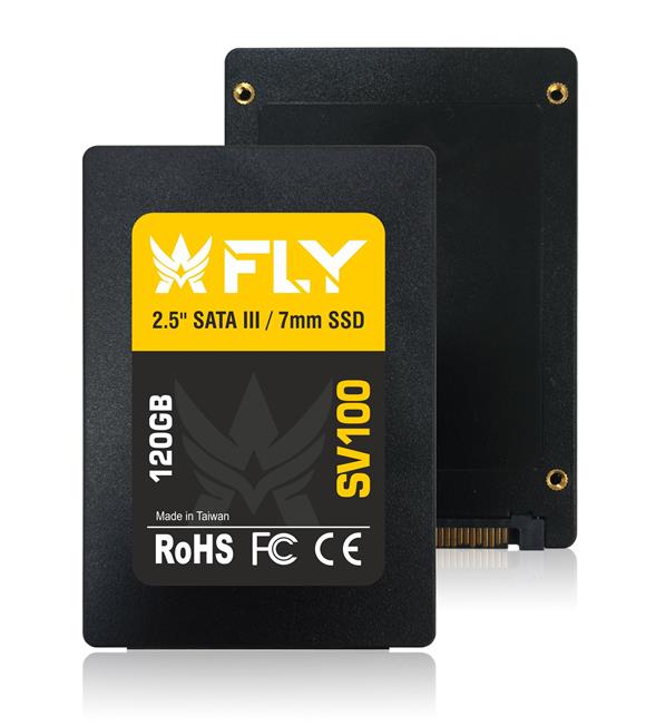 Fly 120GB 2.5" SV100 SATA-3 3D SSD 560-540MB-sn 2Y Ssd Harddisk