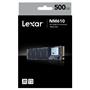 Lexar PCIe M2 500GB NM610 NVMe 3D 2100-1600 3Y Ssd Harddisk