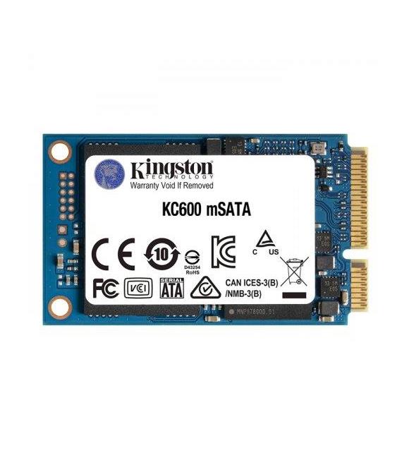 Kingston 1TB KC600 SKC600MS-1024G 550-520MB-s mSATA SSD Hardisk