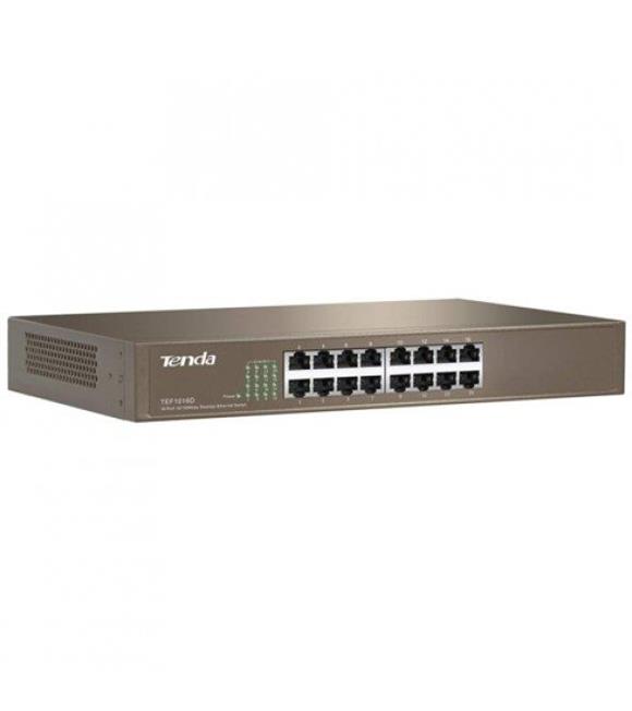 Tenda TEF1016D 16 Port 10-100 Mbps Switch Çelik Kasa Rack Mount_1