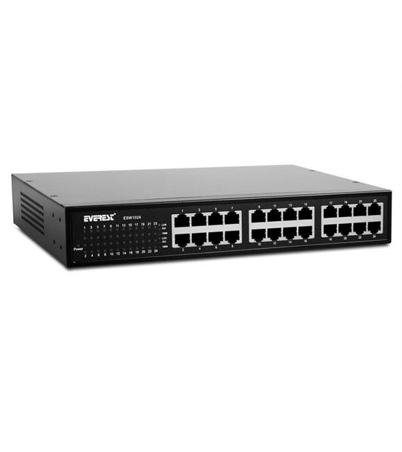 Everest ESW-124P 24 Port 10-100Mbps Switch Hub