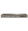 Tenda TEG3224P 24 PORT POE+ 10-100-1000 Mbps 4 Port SFP Switch Çelik Kasa Rack Mount