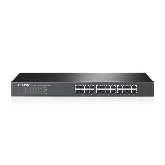 Tp-Link TL-SF1024D 24 Port 10-100 Mbps Switch Çelik Kasa Rack Mount