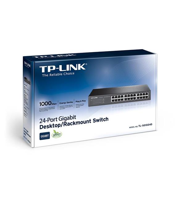 Tp-Link TL-SG1024D 24 Port 10-100-1000 Mbps Switch Çelik Kasa Rack Mount_1