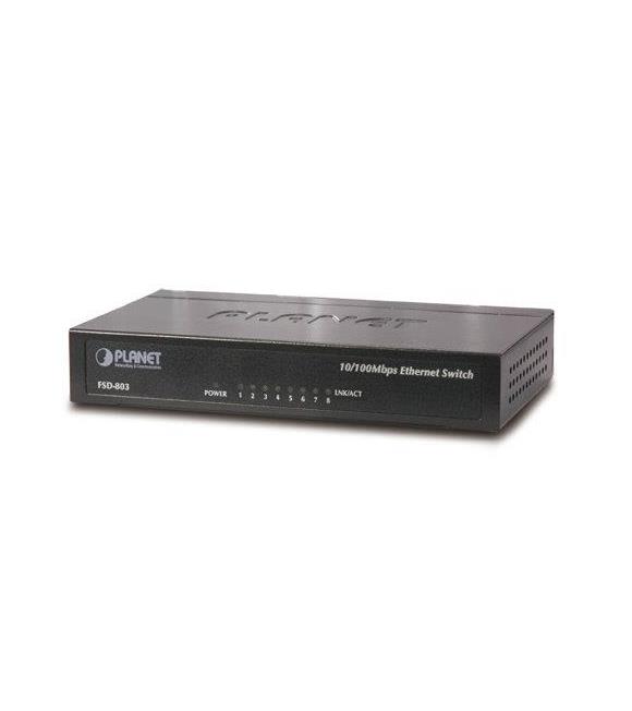 Planet 8-Port 10-100 Base-T Complies with IEEE 802.