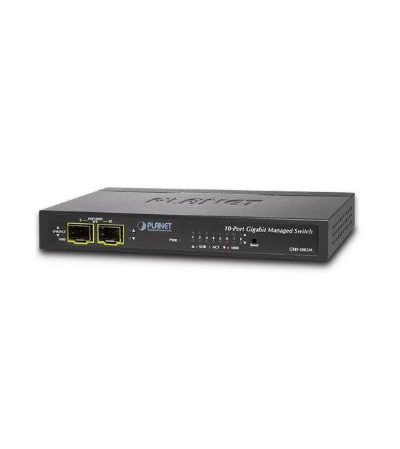 Planet 8-Port 10-100-1000Base-T IEEE 802.3at-afPoE
