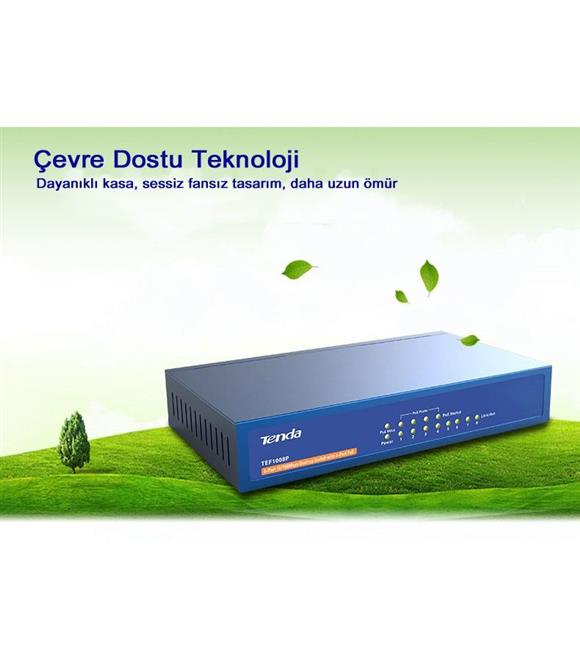 Tenda SM108 8 Port 2.5G Switch Plastik Kasa_1