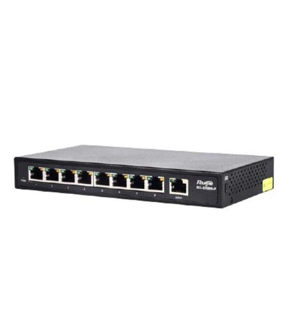 Ruijie 8 x 10-100BASE-T,1 x 10-100-1000BASE-T,PoE Power Budget: 118W